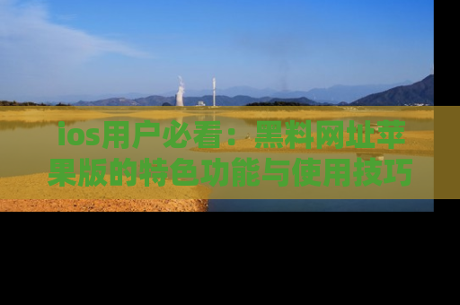 ios用户必看：黑料网址苹果版的特色功能与使用技巧详解
