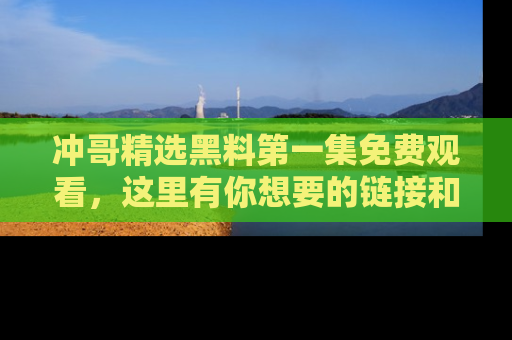 冲哥精选黑料第一集免费观看，这里有你想要的链接和内幕！