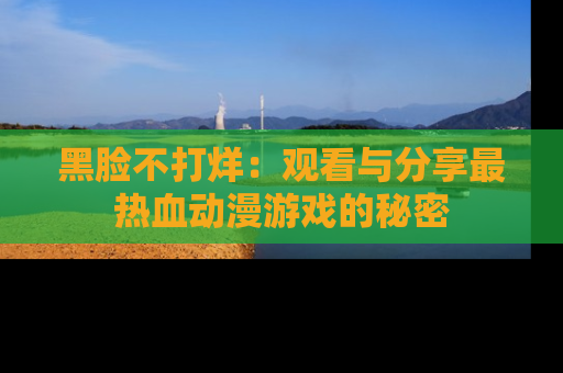 黑脸不打烊：观看与分享最热血动漫游戏的秘密