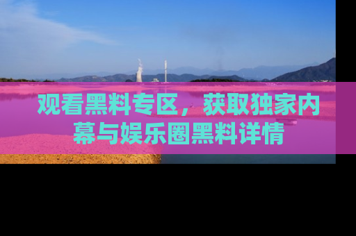观看黑料专区，获取独家内幕与娱乐圈黑料详情