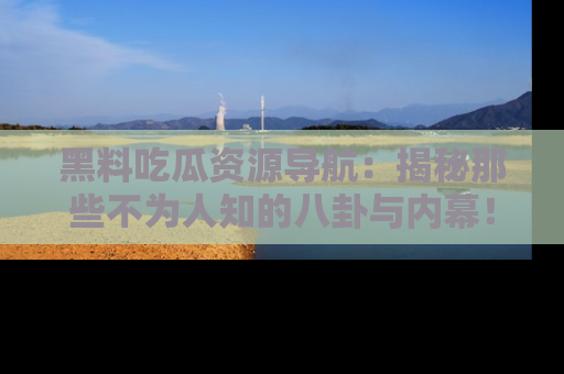 黑料吃瓜资源导航：揭秘那些不为人知的八卦与内幕！