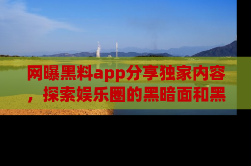 网曝黑料app分享独家内容,探索娱乐圈的黑暗面和黑料
