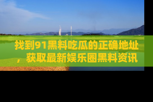 找到91黑料吃瓜的正确地址,获取最新娱乐圈黑料资讯