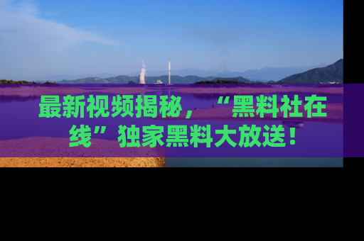 最新视频揭秘,“黑料社在线”独家黑料大放送!